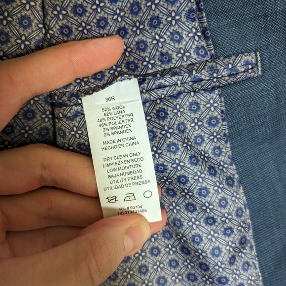 Penguin Wool Blend 2-piece Suit Blue - Picture 5 of 12